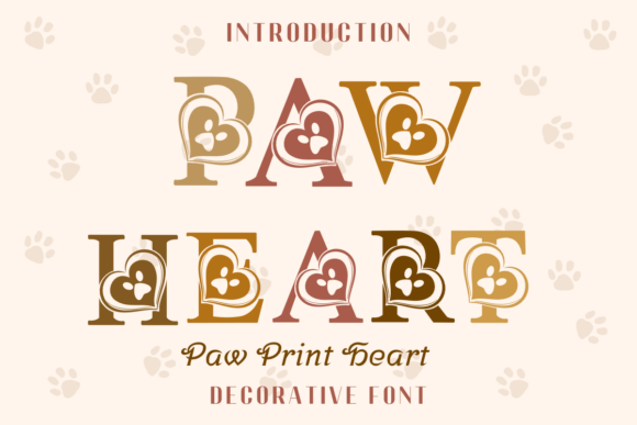 Paw Print Heart Font - Featured Image