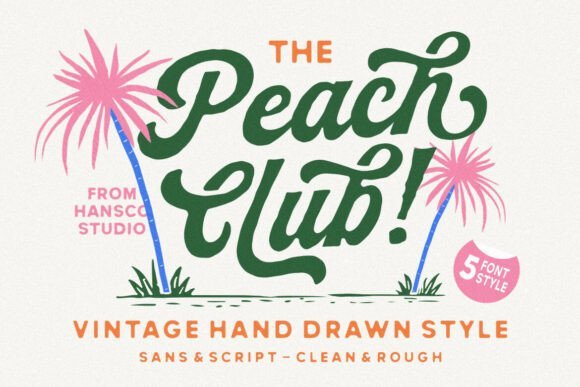 Peach Club Font - Featured Image