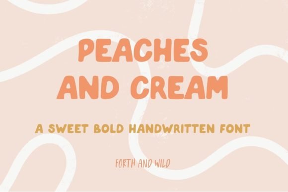 Peaches and Cream Font - Featured Image