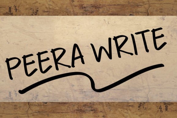 Peera Write Font - Featured Image