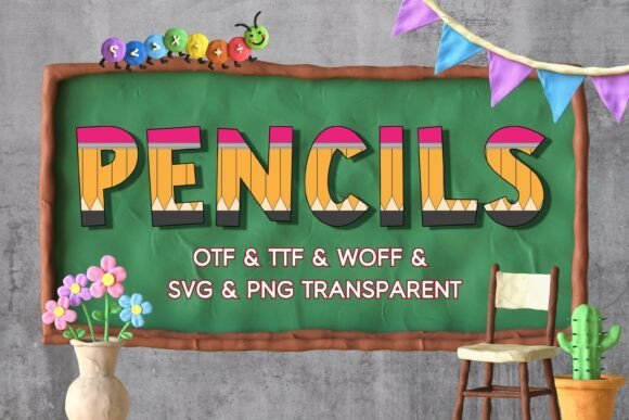 Pencils Font - Featured Image