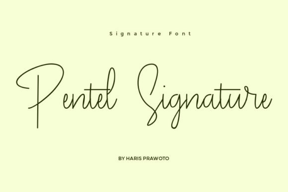 Pentel Signature Font - Featured Image