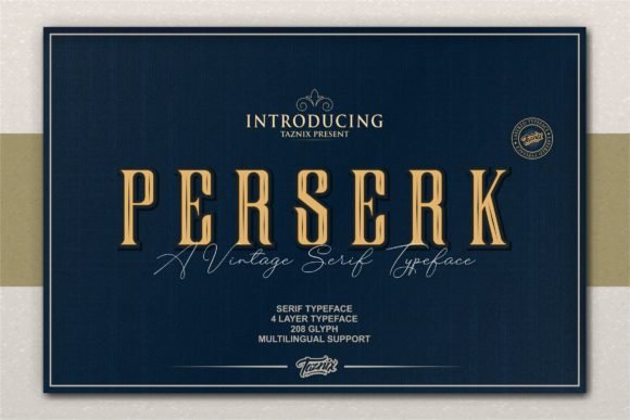 Perserk Font - Featured Image