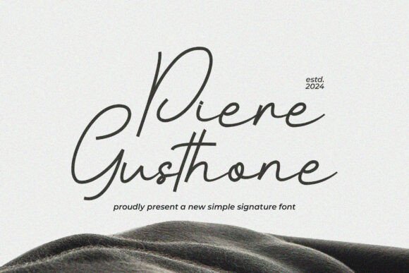 Piere Gusthone Font - Featured Image