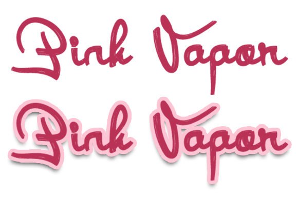 Pink Vapor Font - Featured Image