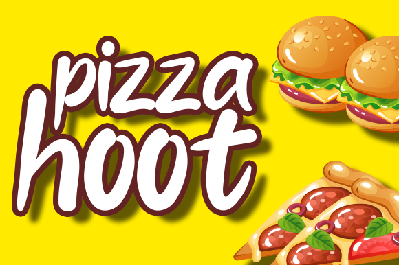 Pizza Hoot Font - Featured Image