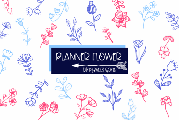 Planner Flower Font - Featured Image