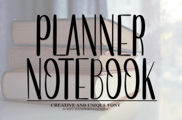 Planner Notebook Font - Featured Image