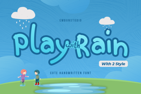 Play with Rain Font - Featured Image