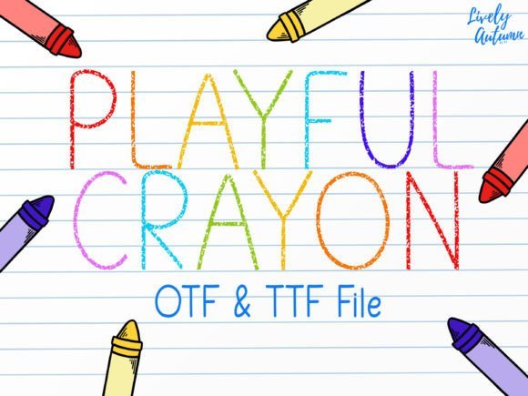 Playful Crayon Font - Featured Image