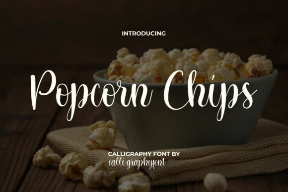 Popcorn Chips Font - Featured Image