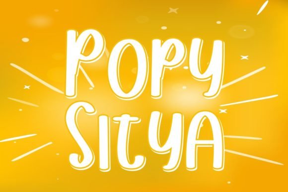 Popy Sitya Font - Featured Image