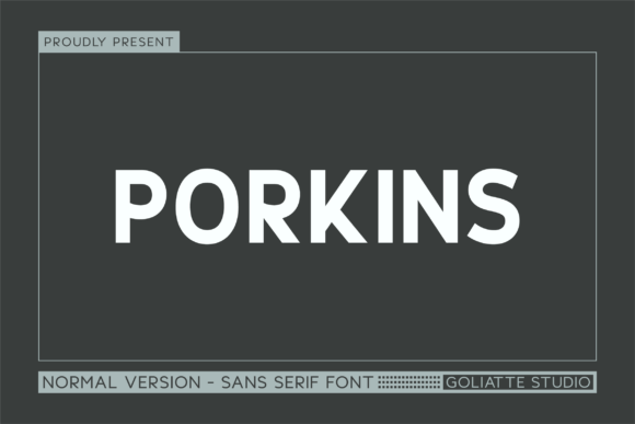 Porkins Font - Featured Image