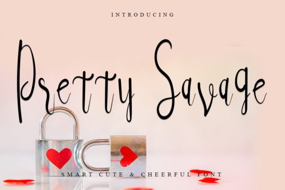 Pretty Savage Font - Featured Image