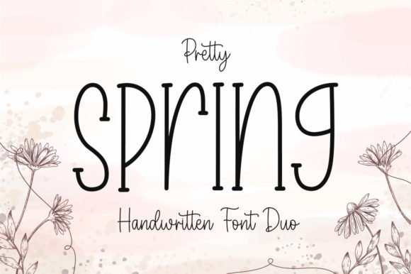 Pretty Spring Font - Featured Image