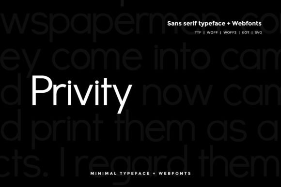 Privity Font - Featured Image