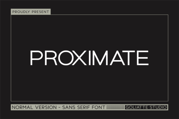 Proximate Font - Featured Image