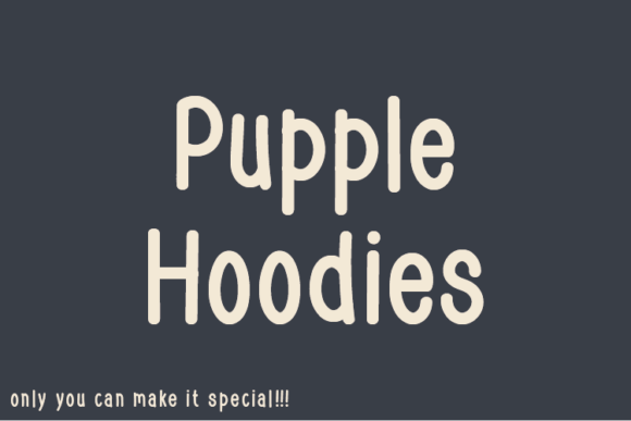 Pupple Hoodies Font - Featured Image