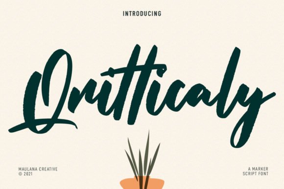 Qritticaly Font - Featured Image