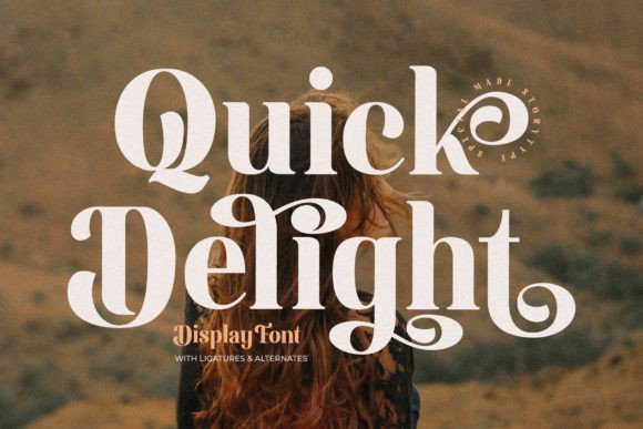 Quick Delight Font - Featured Image
