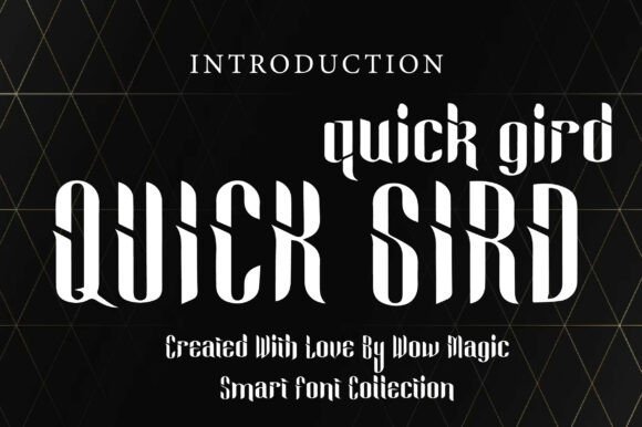 Quick Gird Font - Featured Image