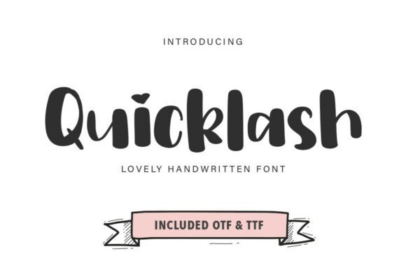 Quicklash Font - Featured Image