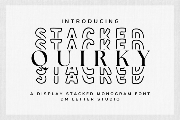 Quirky Stacked Monogram Font - Featured Image