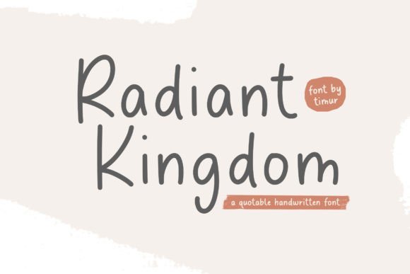 Radiant Kingdom Font - Featured Image