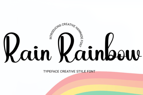 Rain Rainbow Font - Featured Image