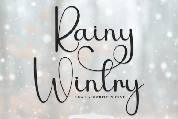 Rainy Wintry Font - Featured Image