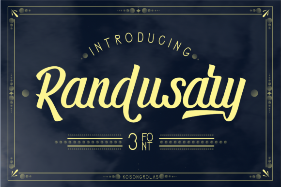 Randusary Font - Featured Image