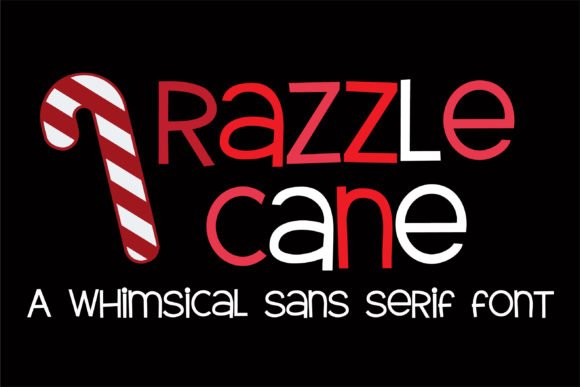 Razzle Cane Font - Featured Image