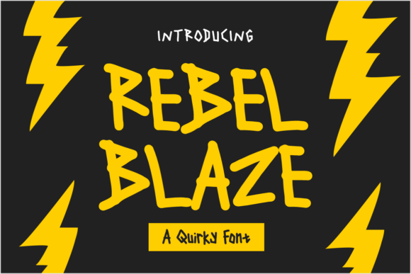 Rebel Blaze Font - Featured Image