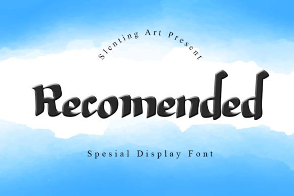 Recomended Font - Featured Image