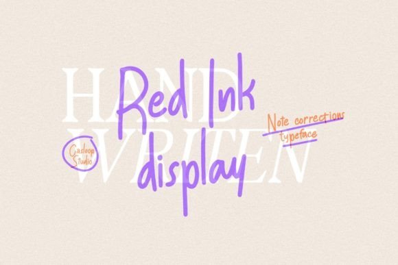 Red Ink Font - Featured Image