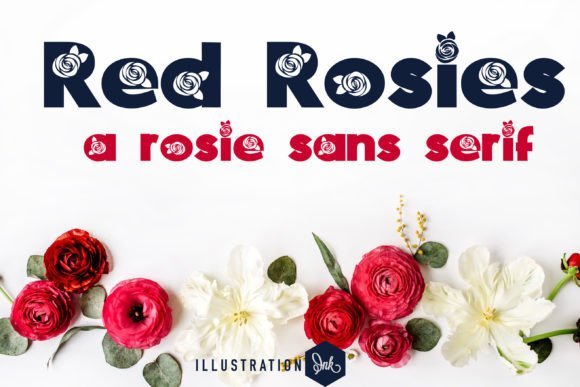 Red Rosies Font - Featured Image