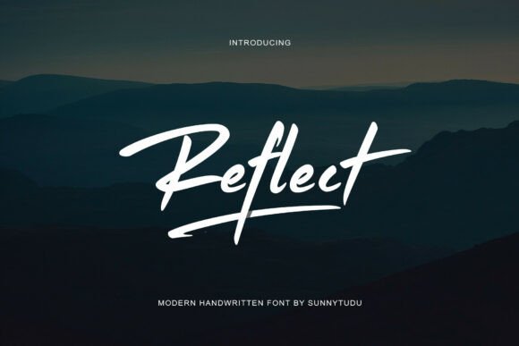 Reflect Handwritten Font Font - Featured Image