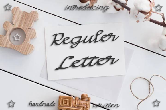Reguler Letter Font - Featured Image