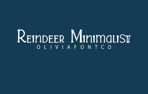 Reindeer Minimalist Font - Featured Image