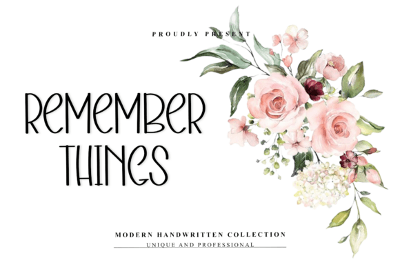 Remember Things Font - Featured Image