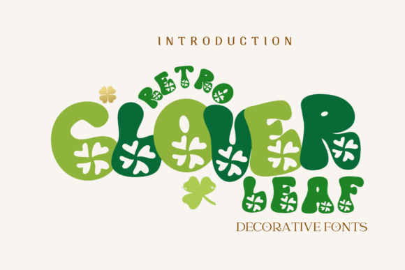 Retro Clover Leaf Font - Featured Image