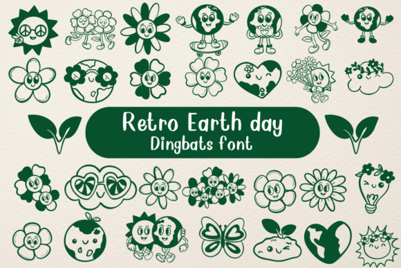 Retro Earth Day Font - Featured Image