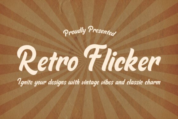 Retro Flicker Font - Featured Image