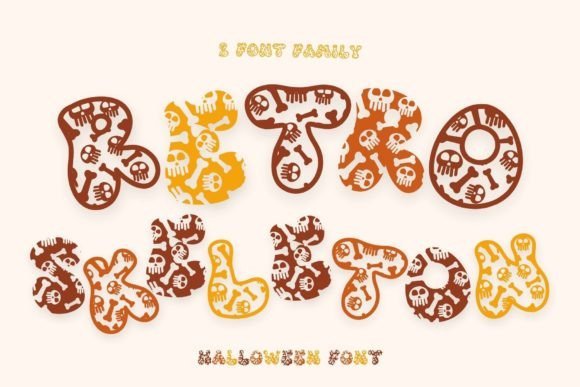 Retro Skeleton Font - Featured Image