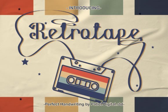 Retro Tape Font - Featured Image