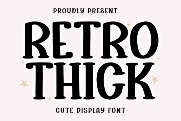 Retro Thick Font - Featured Image
