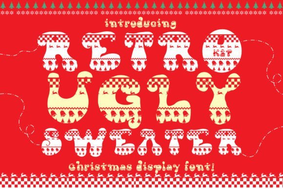 Retro Ugly Sweater Font - Featured Image