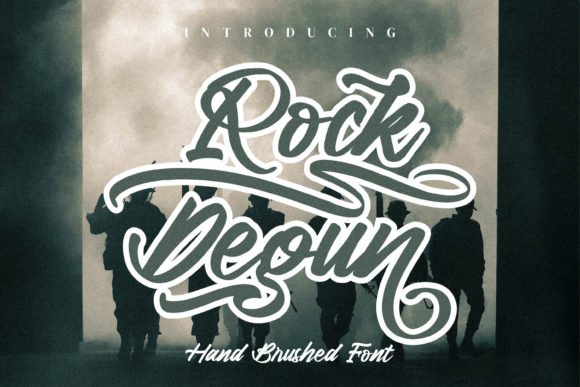 Rock Degun Font - Featured Image