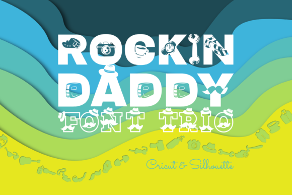 Rockin' Daddy Trio Font - Featured Image