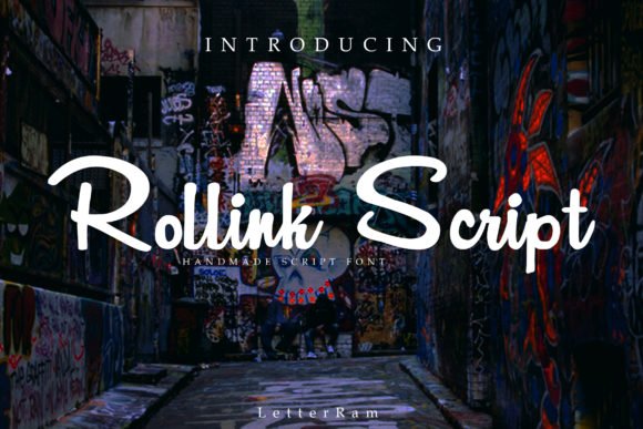 Rollink Script Font - Featured Image